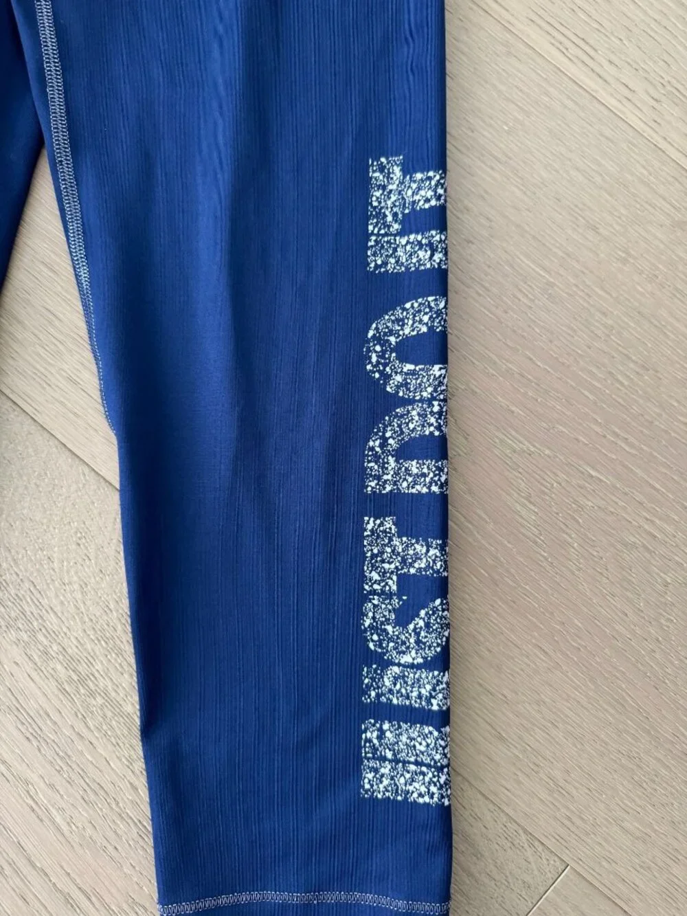 Nike Pro Dri-FIT Capri Leggings Blue Graphic 
